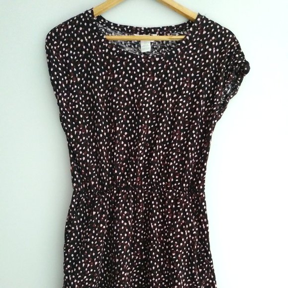 Purple Dress with white and red spots - Picture 1 of 6